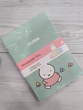 miffy Mint & Pink Notebook Trio